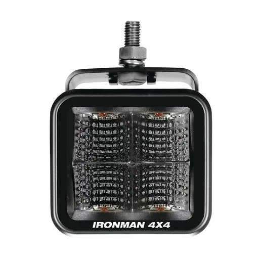ILED20BFR – IRONMAN 4X4 Driving/ Fog Light, LED Bulb Red Bulb 2.8 Inch Square 20 Watt Bulbs At 12 To 24 Volt Flood Be...